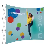 10' Curved Splash Floor Display Face Kit (Poly Knit)