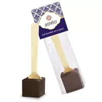Hot Chocolate on a Spoon in Header Bag - Belgian Dark Chocolate