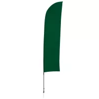 13' Solid-Color Blade Sail Sign Flag, 1-Sided, Ground Spike