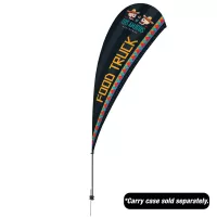 13' Value Teardrop Sail Sign Flag - 1-Sided with Spike