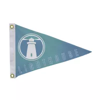 12" x 18" Polyester Pennant Flag Single-Sided