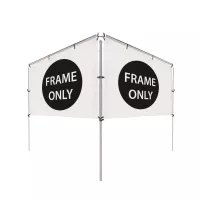 10'W x 5'H In-Ground Banner Hardware - V-Shape Banner