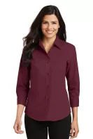 Port Authority® Women's 3/4-Sleeve Easy Care Shirt.