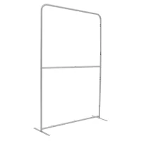 5'W x 90"H EuroFit Straight Wall Hardware