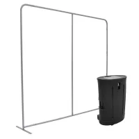 8'W x 90"H EuroFit Straight Wall Plus Hardware Kit