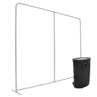 10'W x 90"H EuroFit Straight Wall Plus Hardware Kit