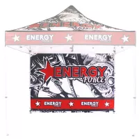 10ft Single-Sided Heavy Duty Canopy Backwall