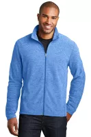 Port Authority® Heather Microfleece Full-Zip Jacket.