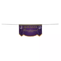 3' x 6' Parade Banner Scallop Bottom Kit w/Gold Fringe