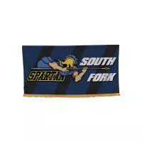 3' x 6' Parade Banner Straight Bottom w/Gold Fringe