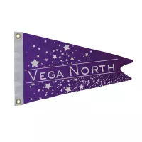 12" x 18" Nylon Burgee Flag Single-Sided