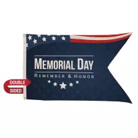 2.5' x 4' Nylon Guidon Flag Double-Sided