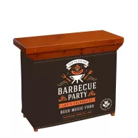 Portable Wood Bar with Full Bleed Wrap