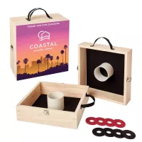 Washer Toss Game Single-Sided, 4 Black & 4 Red Washers