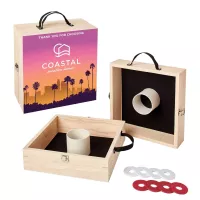 Washer Toss Game Single-Sided, 4 Red & 4 White Washers
