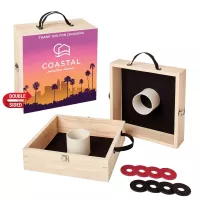 Washer Toss Game Double-Sided, 4 Black & 4 Red Washers