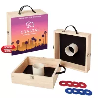 Washer Toss Game Double-Sided, 4 Red & 4 Royal Washers