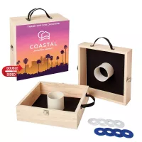 Washer Toss Game Double-Sided, 4 Royal & 4 White Washers