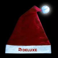 Light-Up Pom Pom Santa Hat