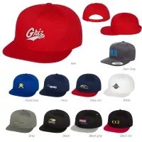 Yupoong 6007 Five Panel Flat Bill Cap