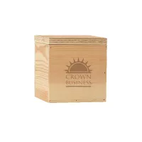 4" x 4" Small Square Wooden Box