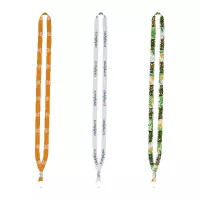 IMPORT Rush 1/2" Dye-Sublimated Lanyard with Silver Crimp & Split-Ring