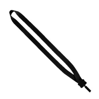 3/4" Smooth Nylon Lanyard with Plastic Clamshell & Bulldog Clip