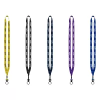 1/2" Polyester Lanyard with Plastic O-Ring