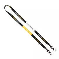 1/2" Double Ended Dye-Sublimated Lanyard with Metal Crimp and Metal Lobster