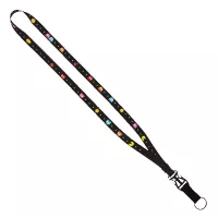 5/8" Tubular Lanyard with Plastic Slide-Buckle Release & Split-Ring