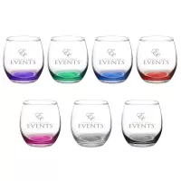 Vino 11.5 oz. Mikonos Stemless Wine Glass