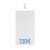 4" x 8" Printed Oversized Vertical Vinyl Pouch with Bulldog Clip