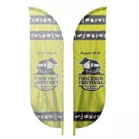 IMPORT 12' Single-Sided Blade Flag with Ground Spike