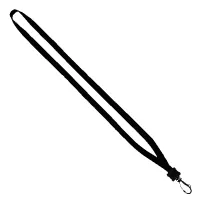 1/2" Cotton Lanyard with Plastic Clamshell & Swivel Snap Hook