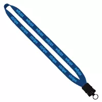 3/4" Cotton Lanyard with Plastic Snap-Buckle Release & O-Ring