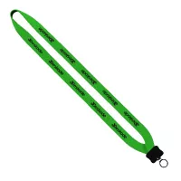 3/4" Neoprene Lanyard with Plastic Clamshell & O-Ring