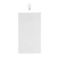 4" x 8" Blank Oversized Vertical Vinyl Pouch with Bulldog Clip
