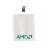 3" x 4" Printed Vertical Vinyl Pouch with Bulldog Clip