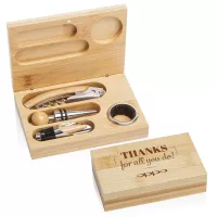 Bamboo Wine Accessory Set