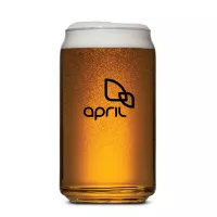 Beer Can Beer Glass - Imprinted