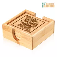 Fairfax Bamboo Coasters Set - Set of 4