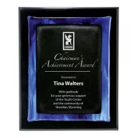 Metallic Fusion Plaque - Black/Blue