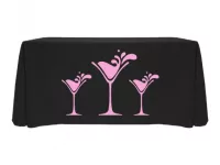 Lacoste Knit Throw Style Table Covers - 4' - One Color Imprint