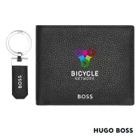 Hugo Boss® Classic Grained Key ring & Wallet Set