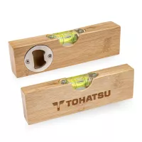Borinda Bamboo Bottle Opener w/Level