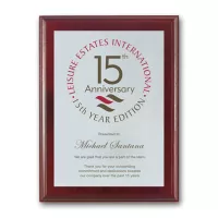 Screenprint Aluminum - Mahogany