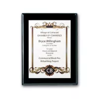 SpectraPrint™ Plaque - Ebony White