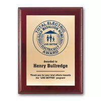 Screenprint Brass - Mahogany