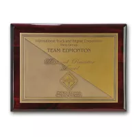 Double Etch Plaq - Rosewood