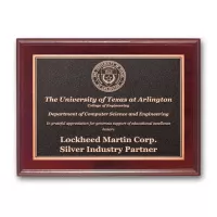 Photocast Plaque - Mahogany